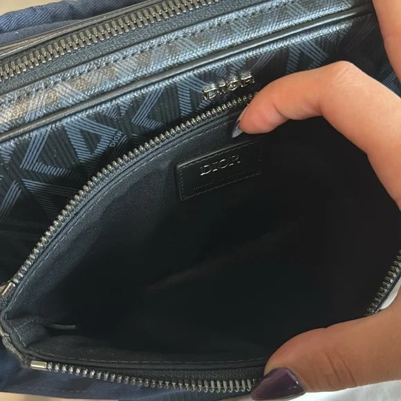 ❤️🔥SOLD❤️🔥DIOR 2023 Saddle Triple Pouch Diamond Pattern Crossbody Unisex Bag - Picture 17 of 17